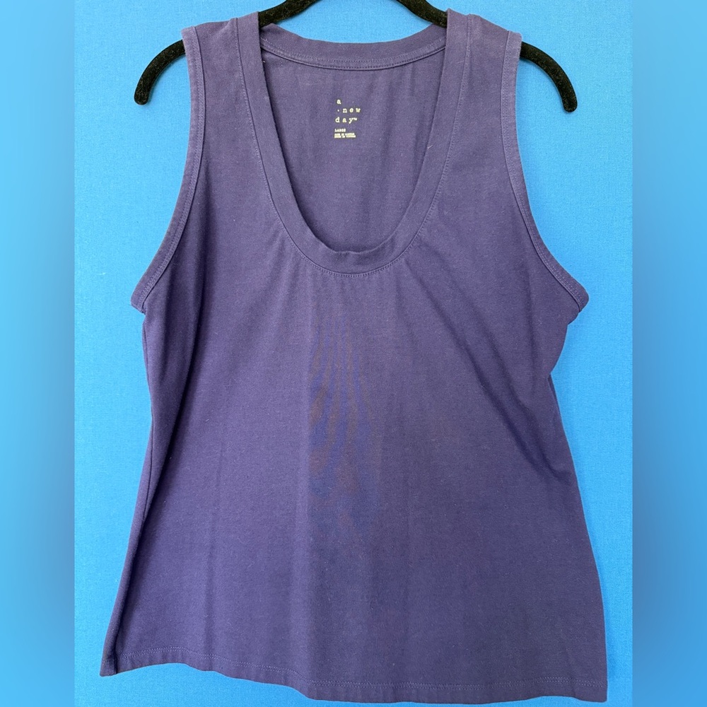 a new day Deep Purple Scoop Neck Tank Top
